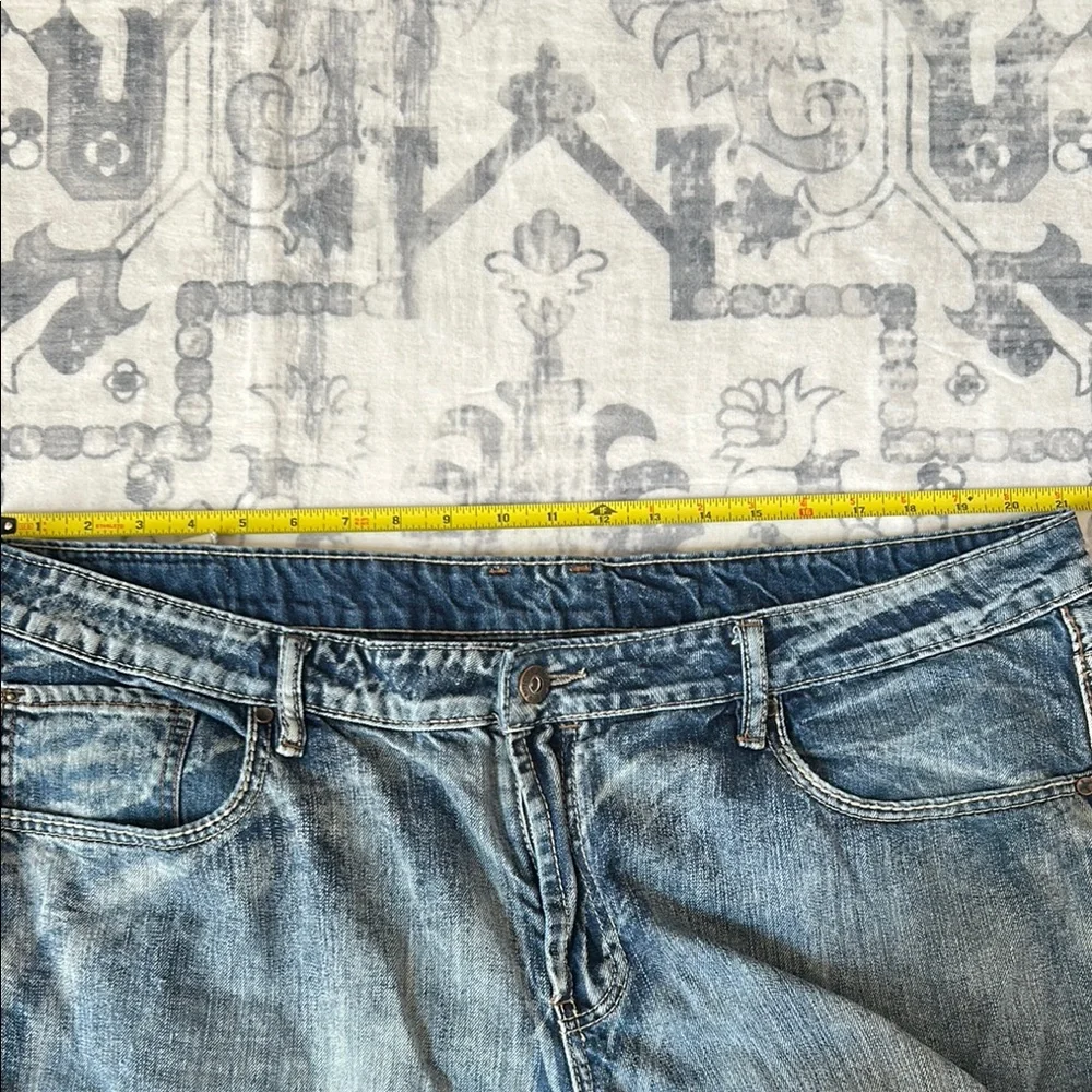 Buffalo David Bitton Relaxed Acid Washed Blue Jeans - Picture 12 of 15